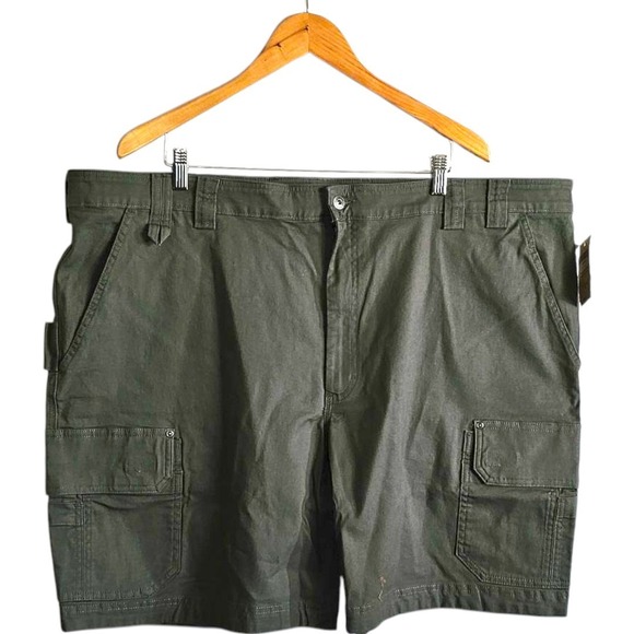 Duluth Trading Flex Fire Hose Relaxed Cargo Shorts Gunmetal Gray‎ Men's 48x9 NWT - Picture 1 of 8